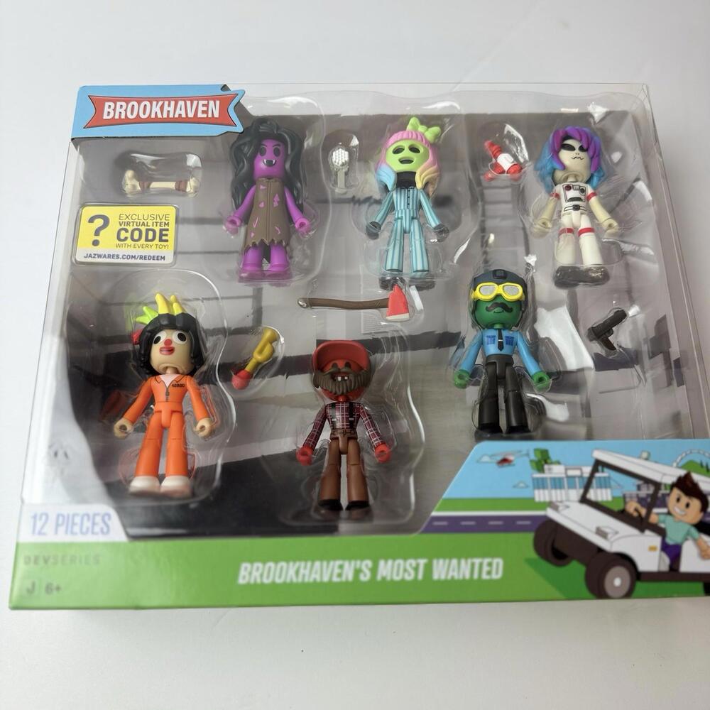 Roblox DevSeries Brookhaven's Most Wanted 6 Action Figures New 2025 12pcs‎